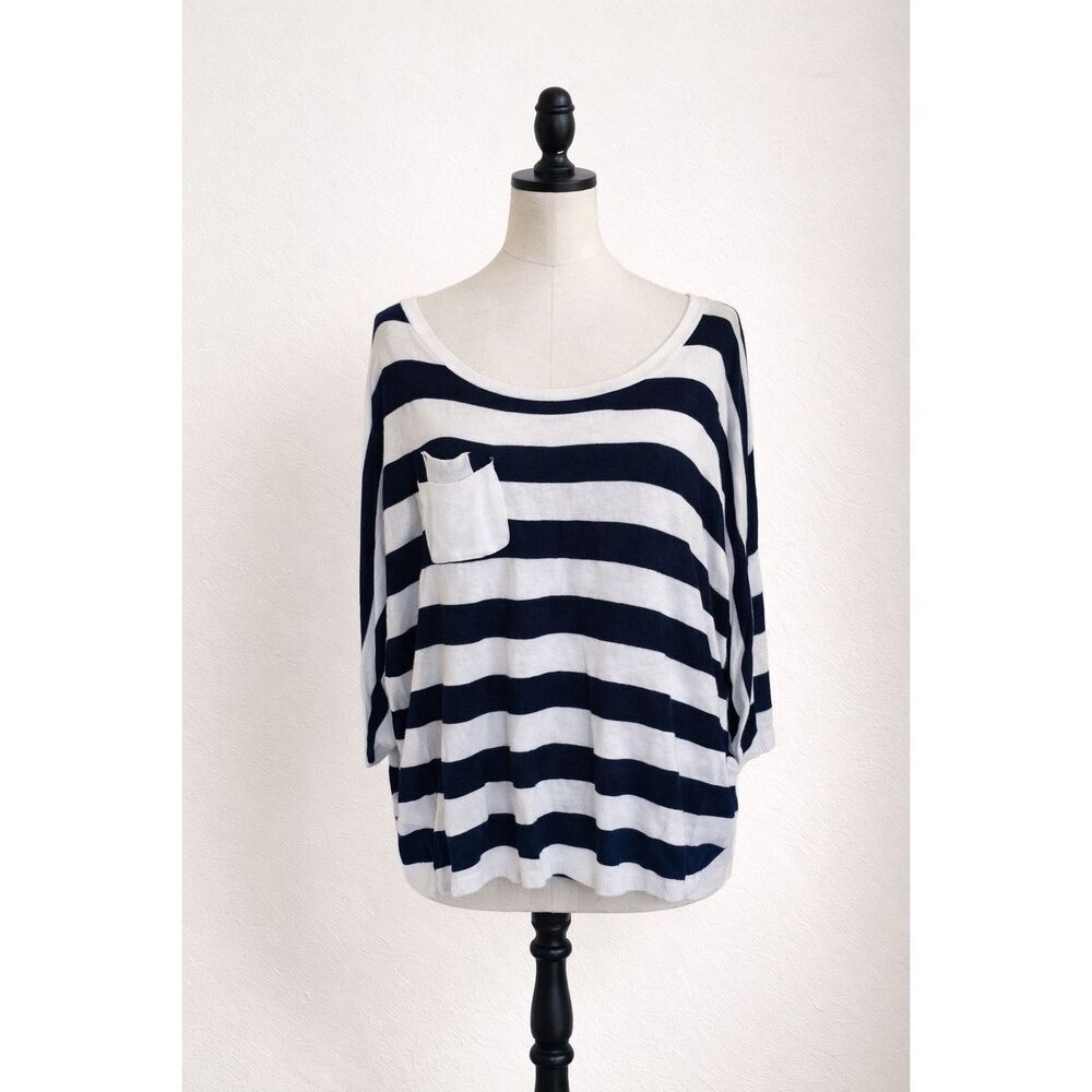 LF Milau Oversized Striped Sweater Women’s Size Small Black White